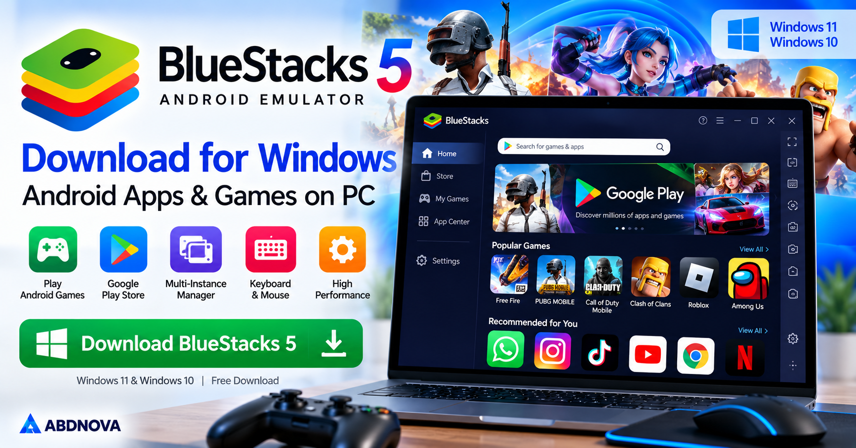 BlueStacks Download for Windows Android Apps and Games on PC
