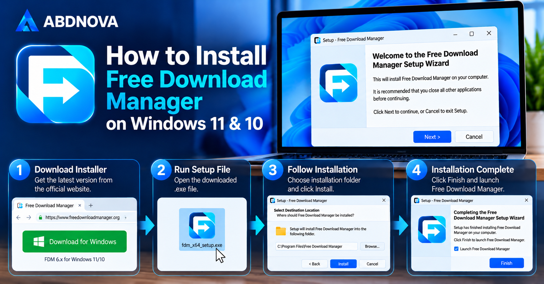 How to Download and Install Free Download Manager on Windows