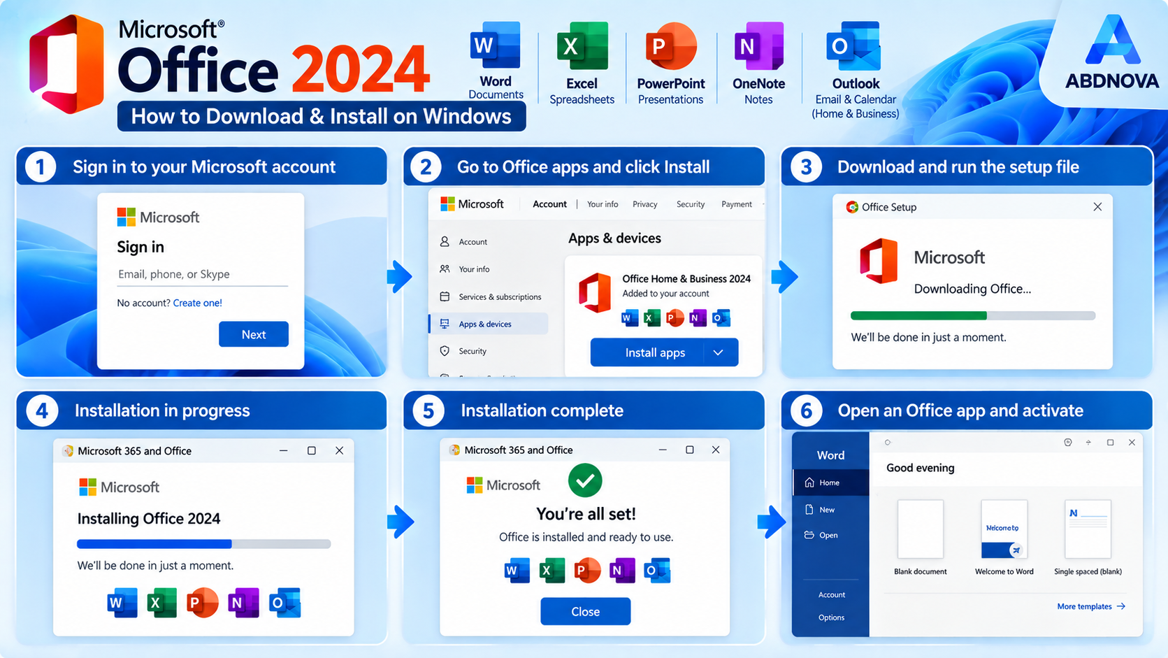 How to Install Microsoft Office 2024 on Windows