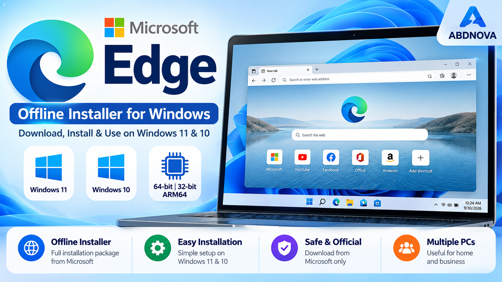 Microsoft Edge offline installer for Windows