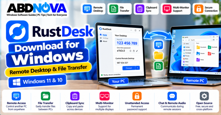 RustDesk Download for Windows Remote Desktop and File Transfer