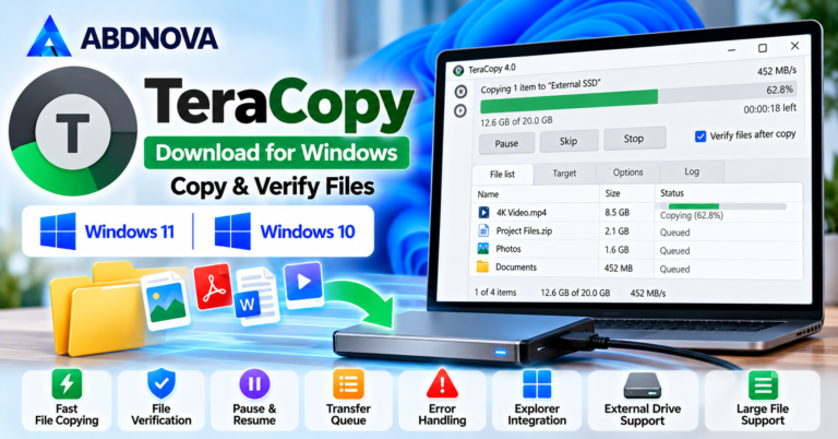 TeraCopy Download for Windows 11 and 10