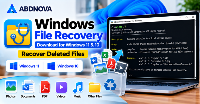 Windows File Recovery Download for Windows 11 and 10